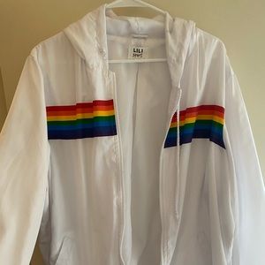 Lightweight Pride jacket.